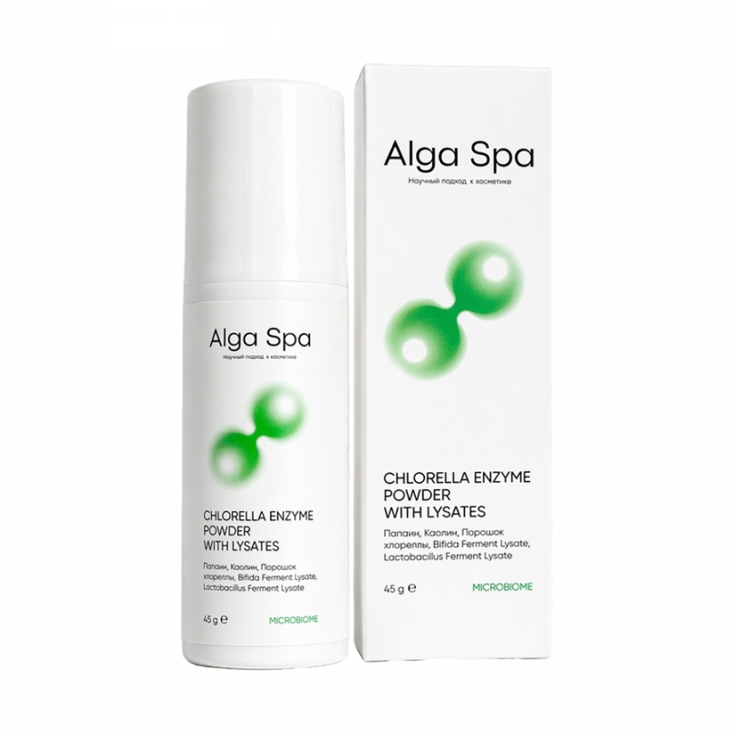 Энзимная пудра с лизатами на основе живой суспензии Chlorella Alga Spa